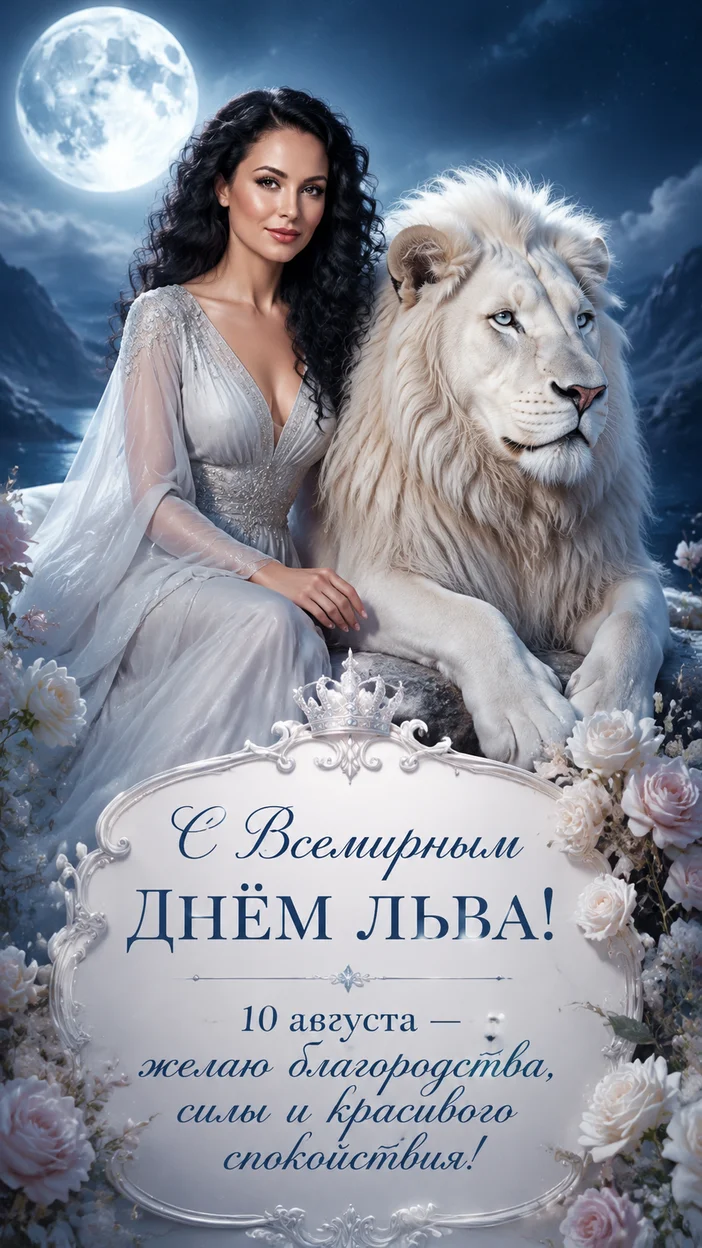 Фотооткрытка «Белый лев и королевский покой»