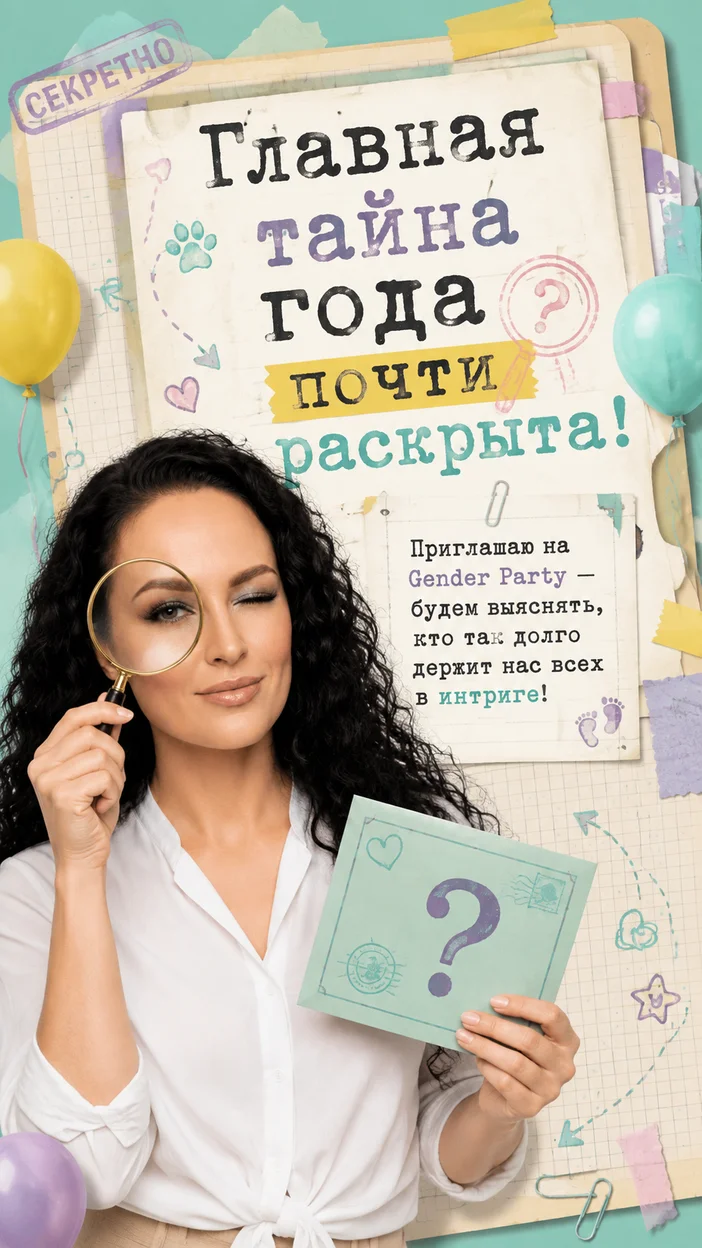 Фотооткрытка в стиле детективного досье