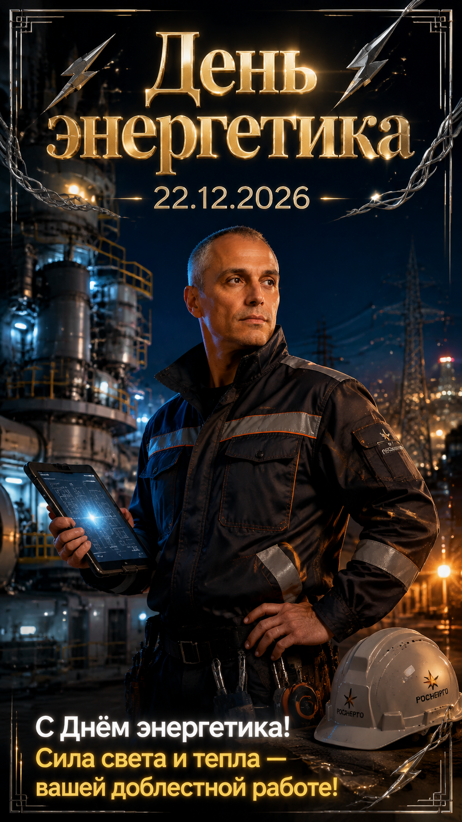 День энергетика — 22.12.2026 — праздничная фотосессия на электростанции