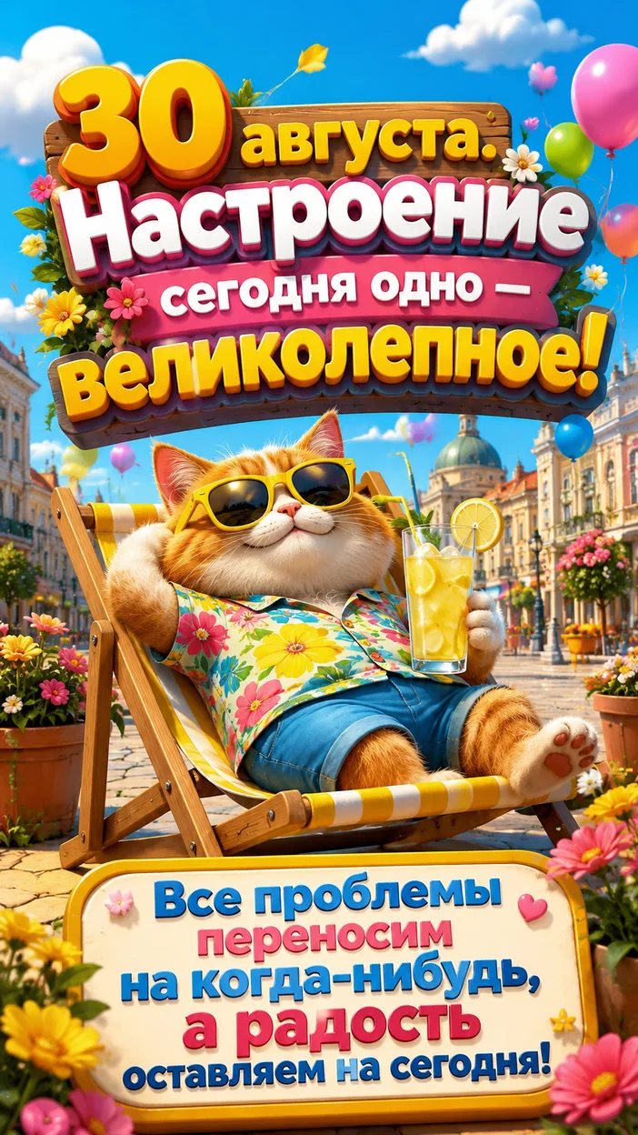 Фотосессия хорошего настроения 30 августа
