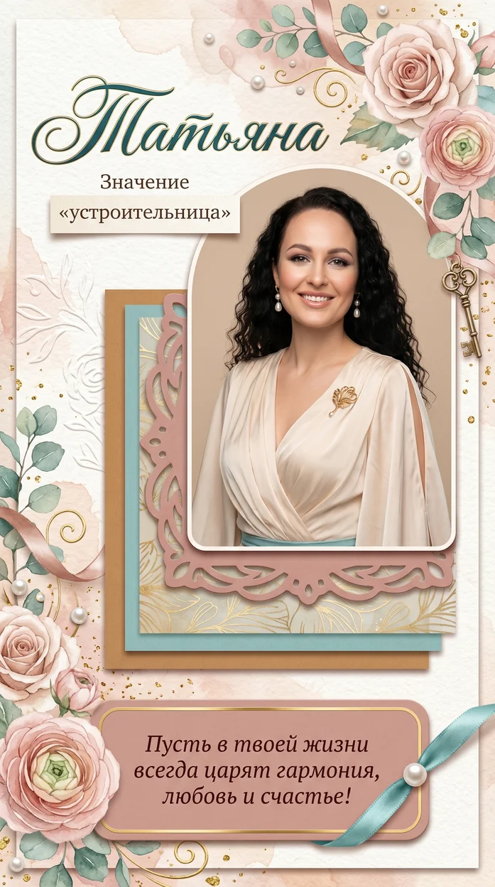  «Татьяна» именная открытка