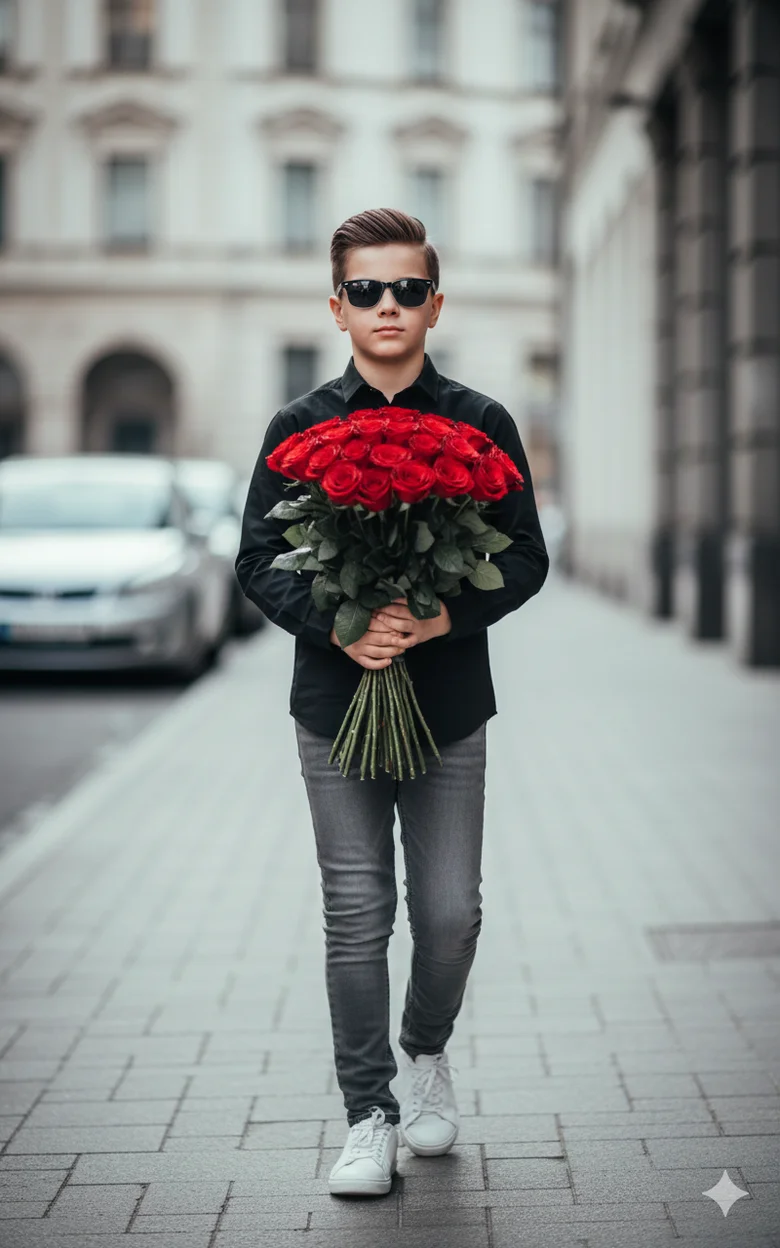 fashion-портрет мальчика 13 лет 