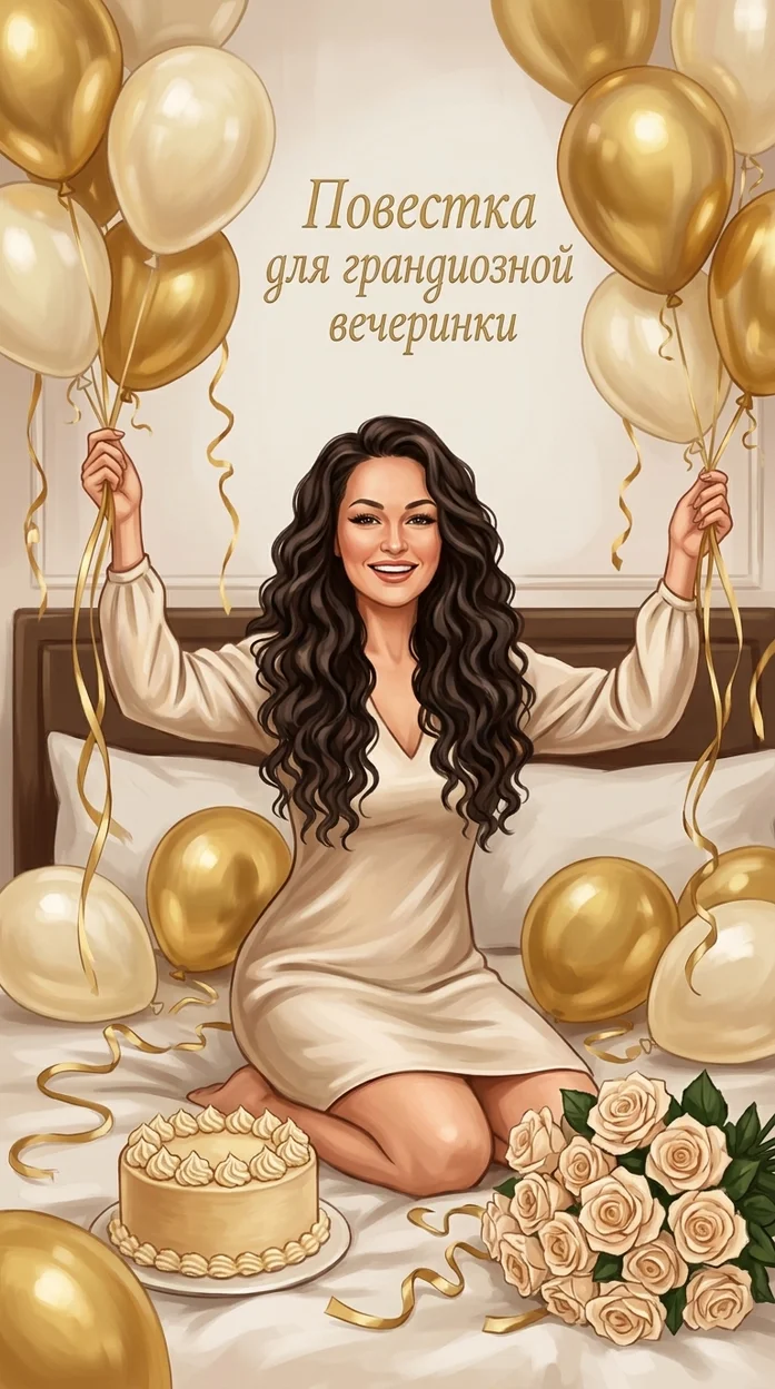 Пригласительная  -  Повестка для грандиозной вечеринки 