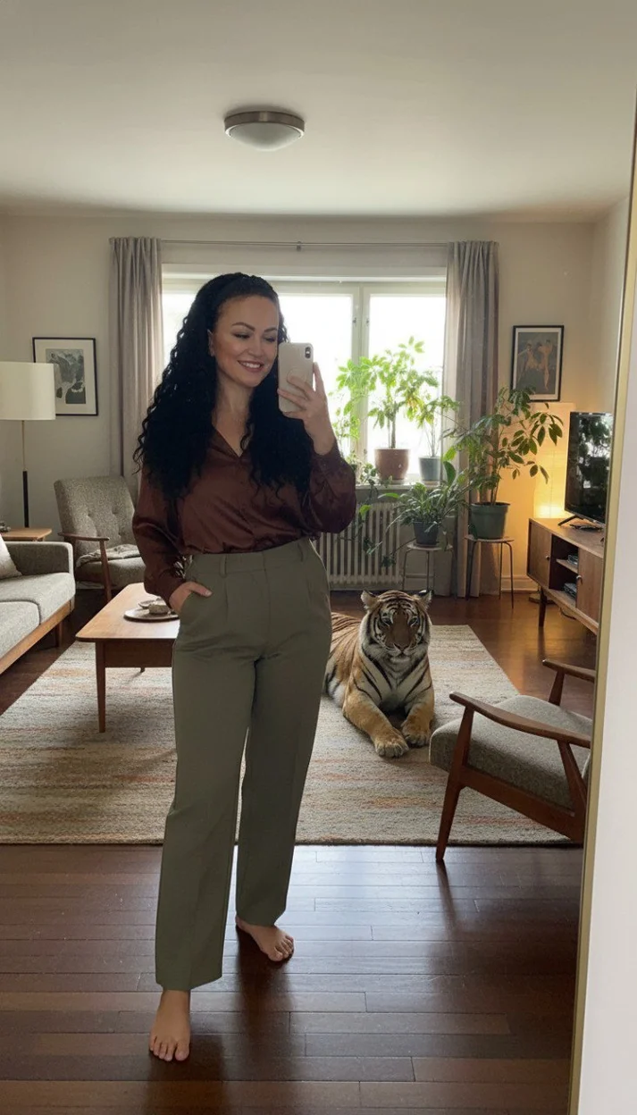 Тигр в отражении