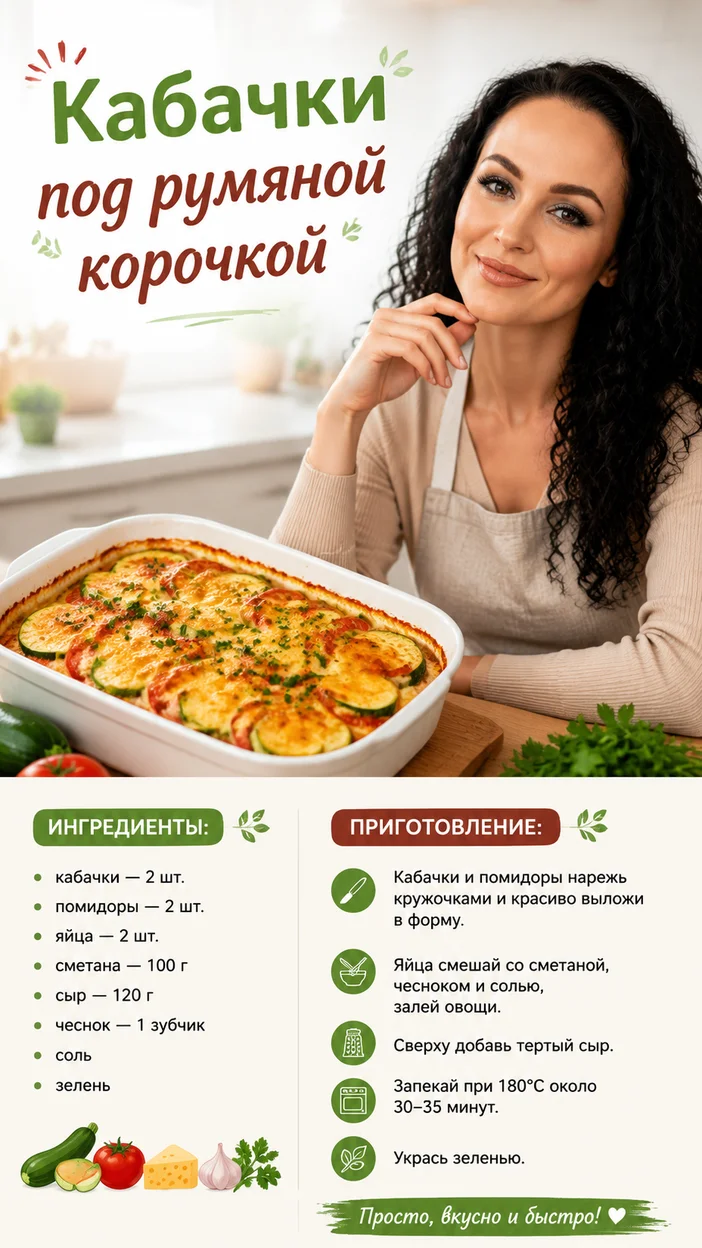 Фотосессия кабачковой запеканки