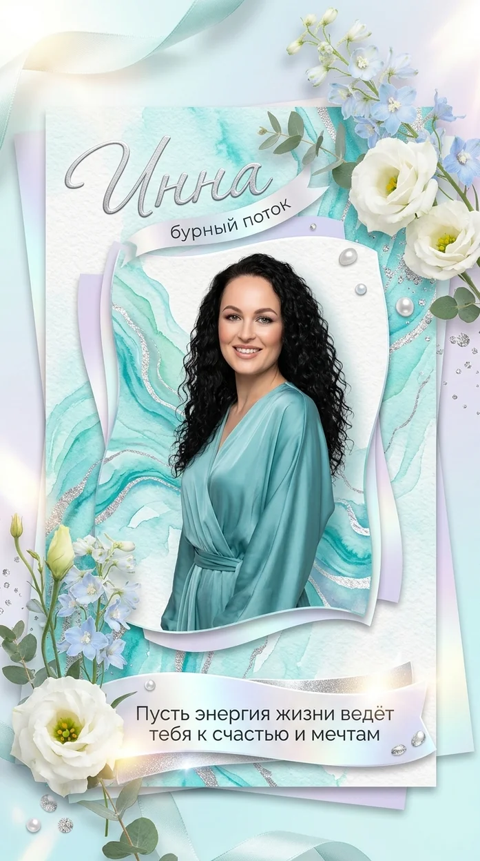 «Инна» именная открытка 