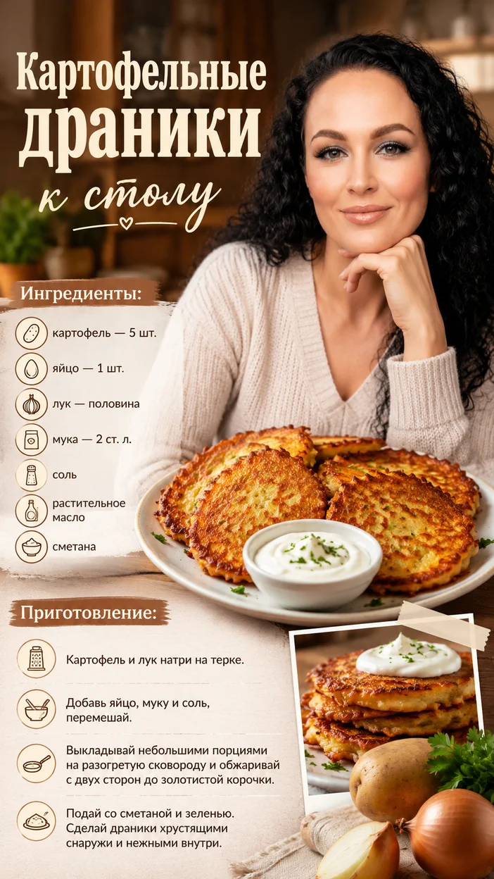 Фотосессия картофельных драников