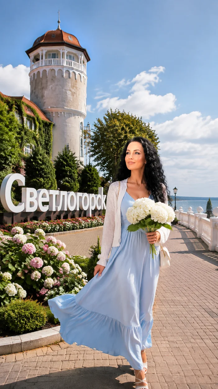 Фотосессия девушки в Светлогорске у моря