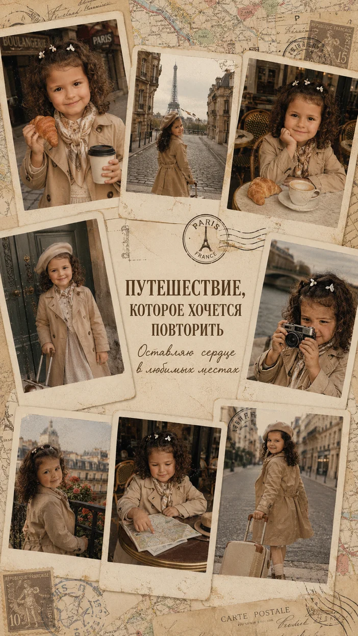 Фотосессия девушки в винтажном Париже