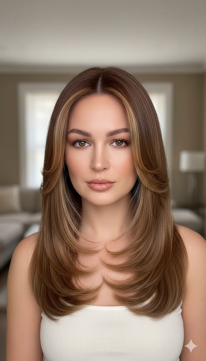 Многослойный каскад с контурным мелированием