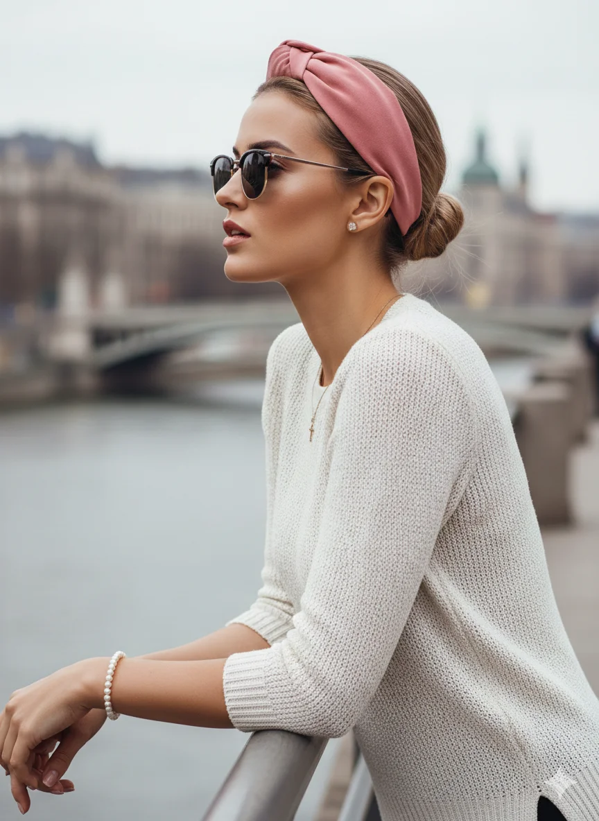 Сцена для ободка -  городской пейзаж с водой