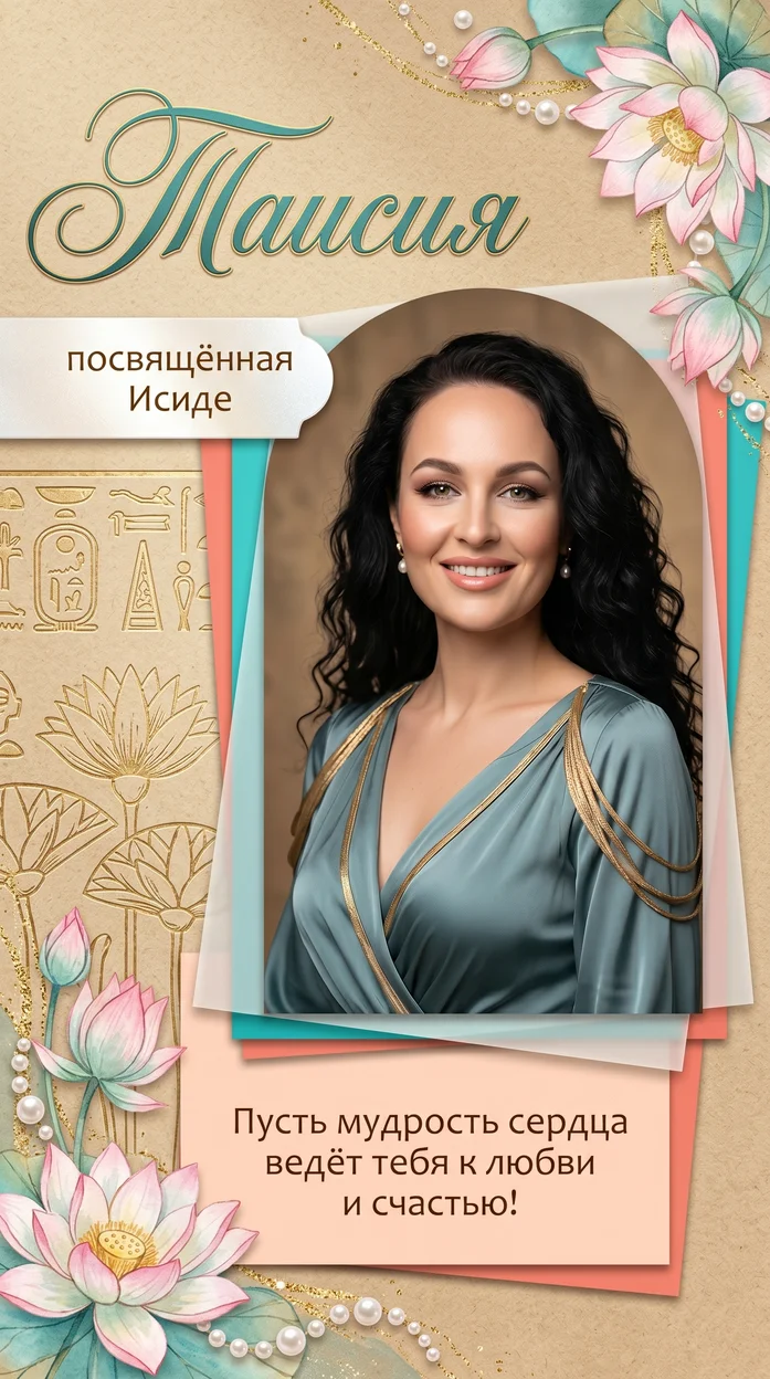 «Таисия» именная открытка