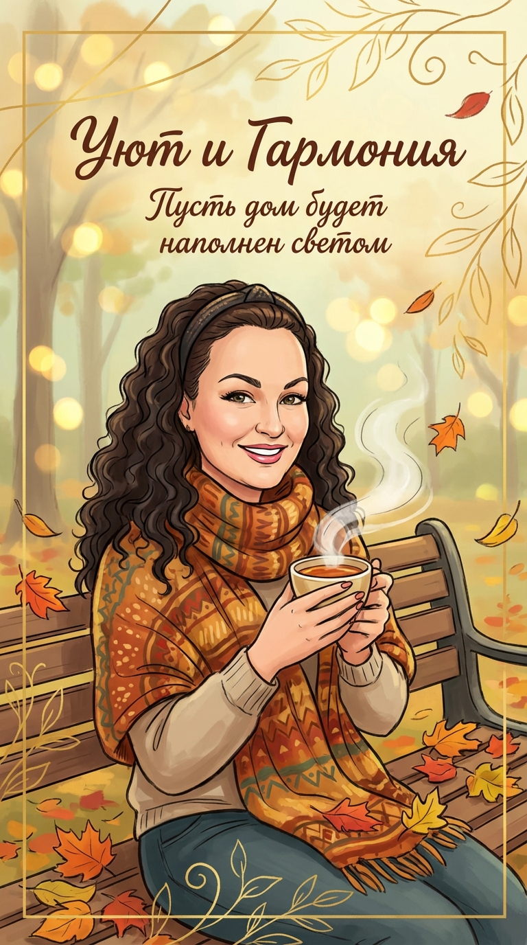 Открытка «Пусть дом будет полон света».