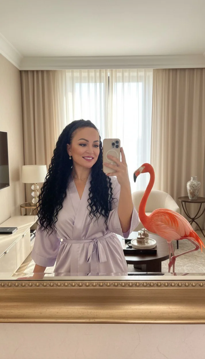 Утро с фламинго