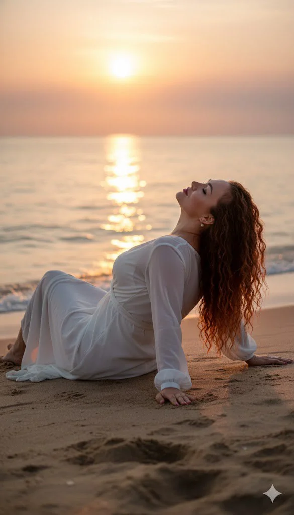 Мелодия заката на песке