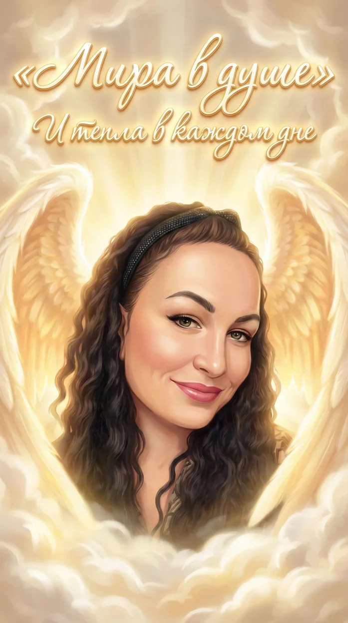 Открытка  Ангельский свет 