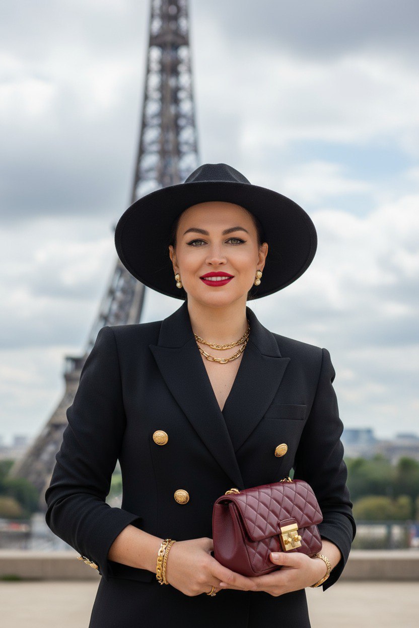 Парижское утро у Эйфелевой башни