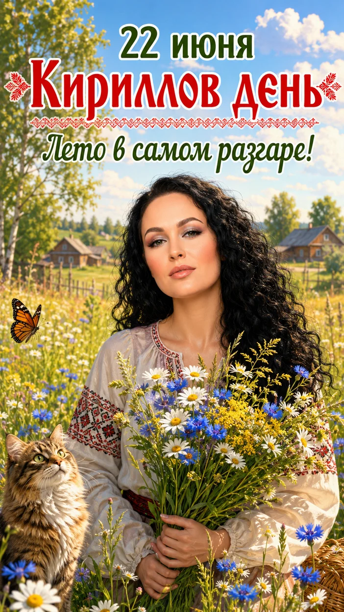 «Кириллов день» 22 июня открытка 