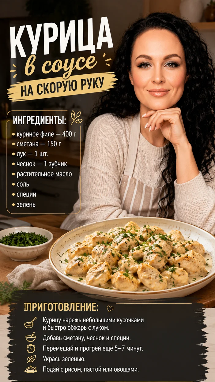 Фотосессия курицы в соусе