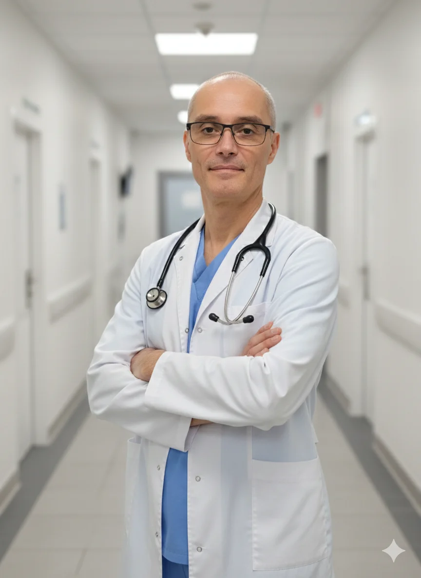  В белом халате