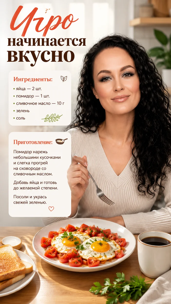 Фотосессия утреннего завтрака