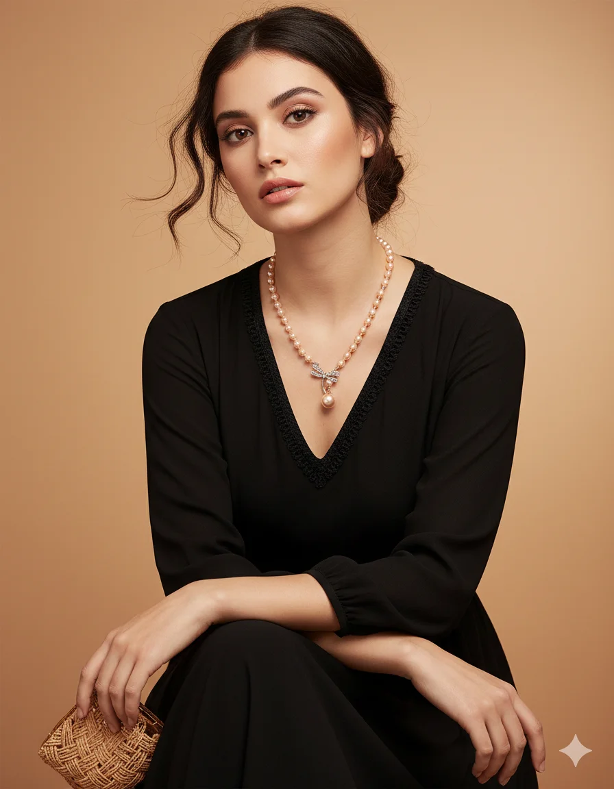 Сцена для продаж - Украшения на шею студийная fashion-съёмка в восточно-богемном стиле 