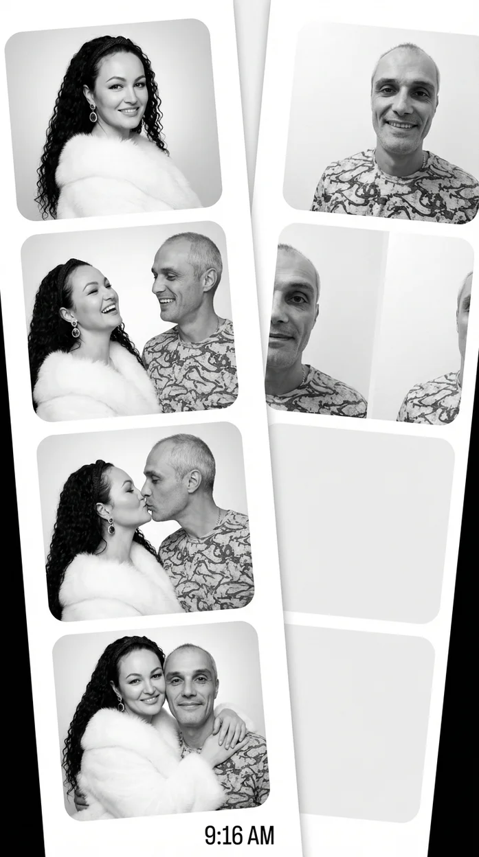 Фотобудка 9:16, белый фон, как у Клавы Кока коллаж