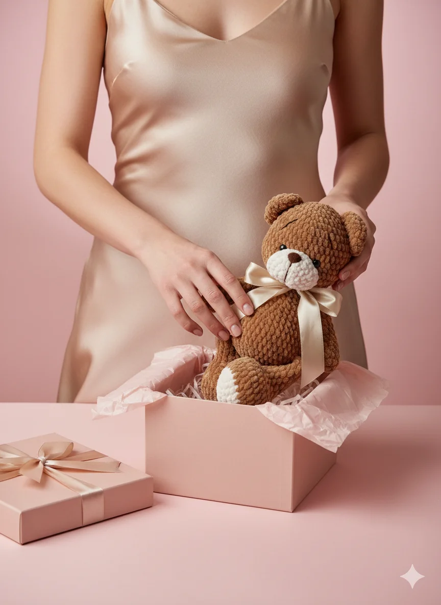 Сцена для продажи вашего изделия -  Девушка упаковывает товар 