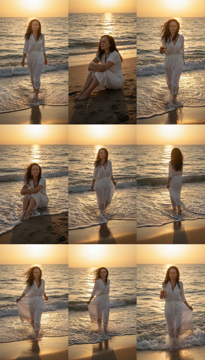  Фотореалистичная серия летних фотографий на морском побережье