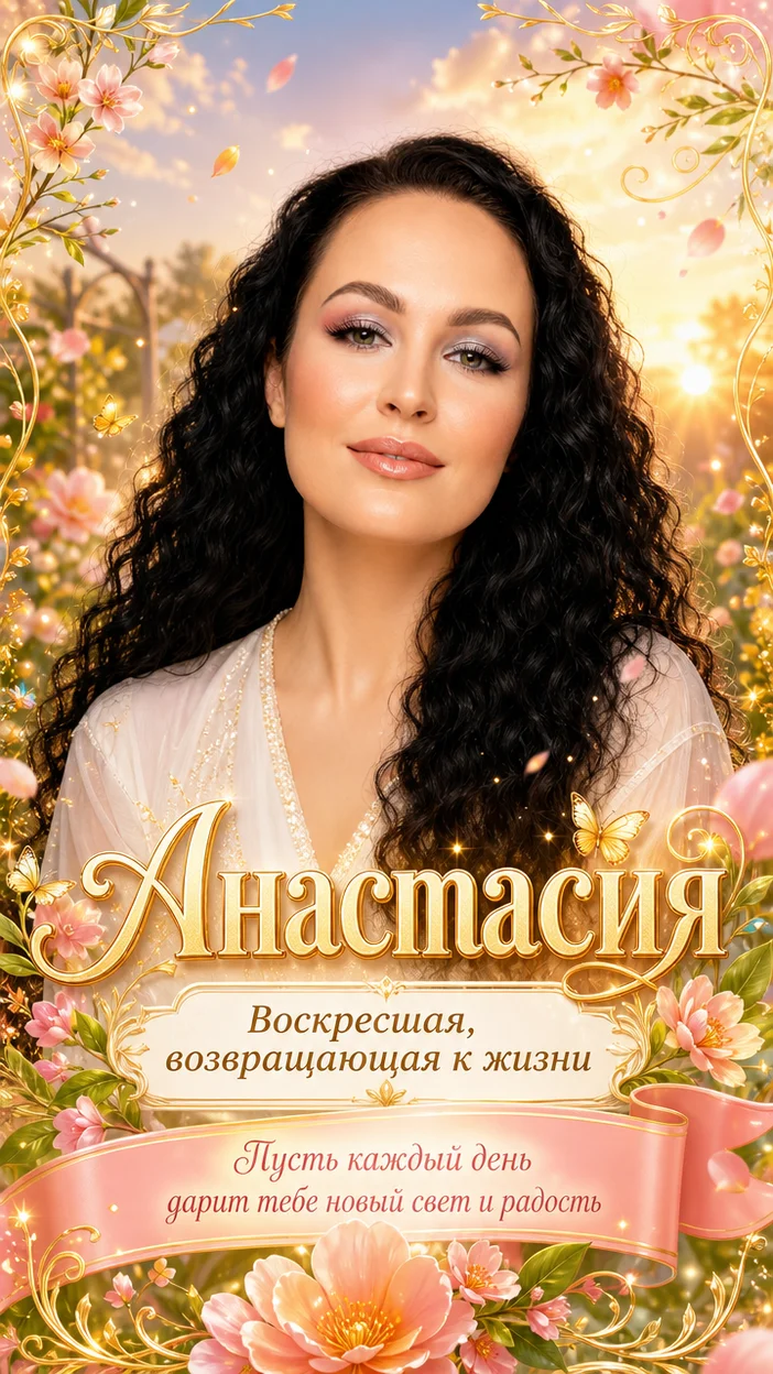 Поздравительная открытка для Анастасии - открытка 