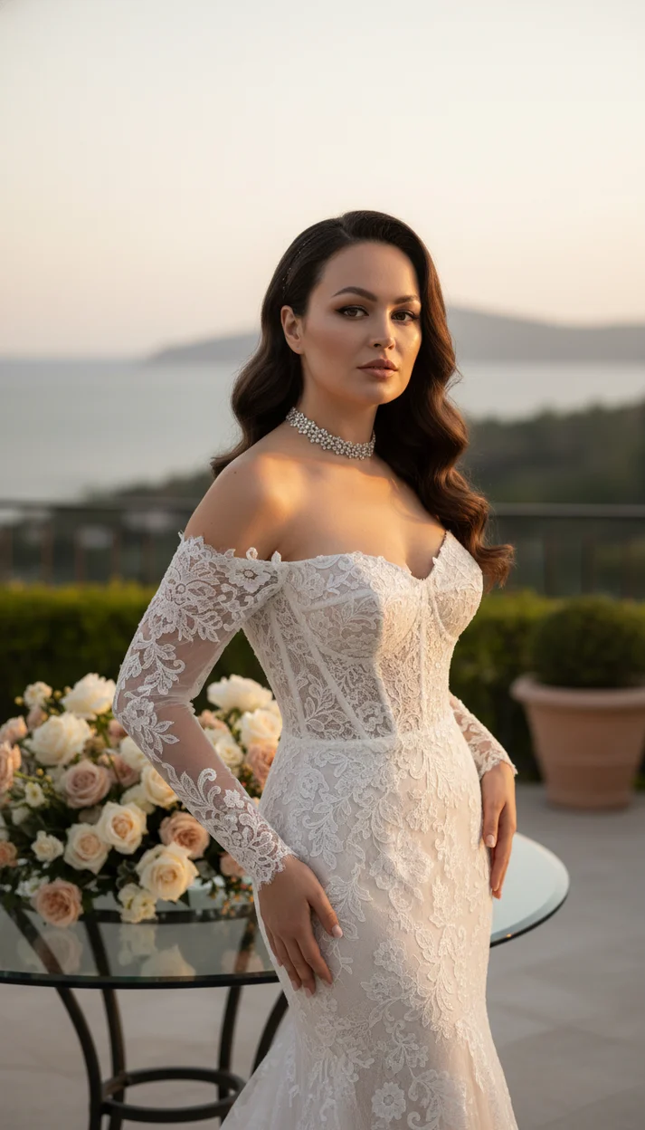ИИ-фото — Элегантный bridal-портрет