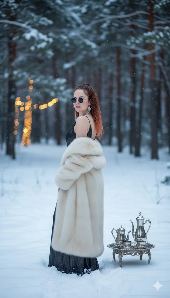 ИИ-фото — Ледяное Чаепитие