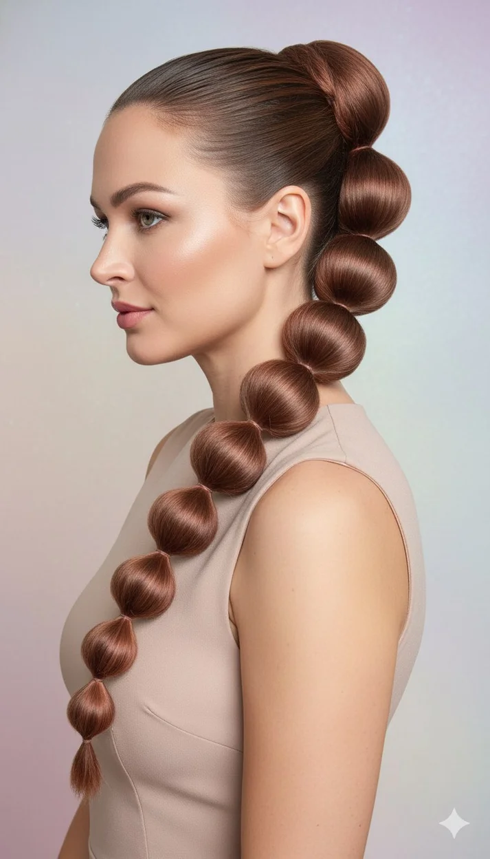 Футуристичный Haute Couture: Bubble-коса