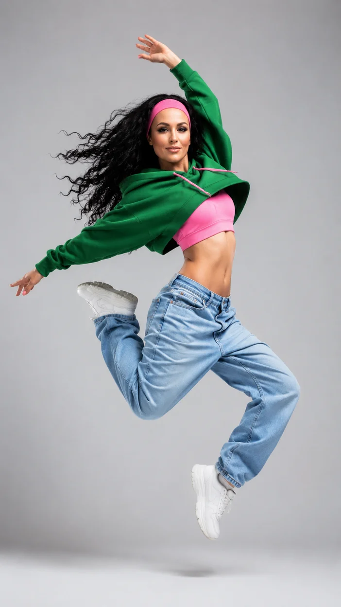 Фотосессия street dance в прыжке