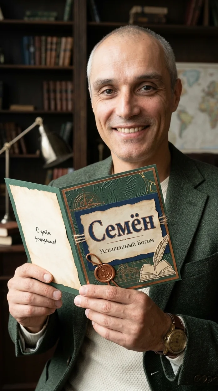 «Семён» именная открытка