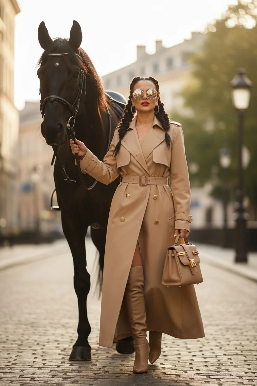 Европейский шик: прогулка с конем
