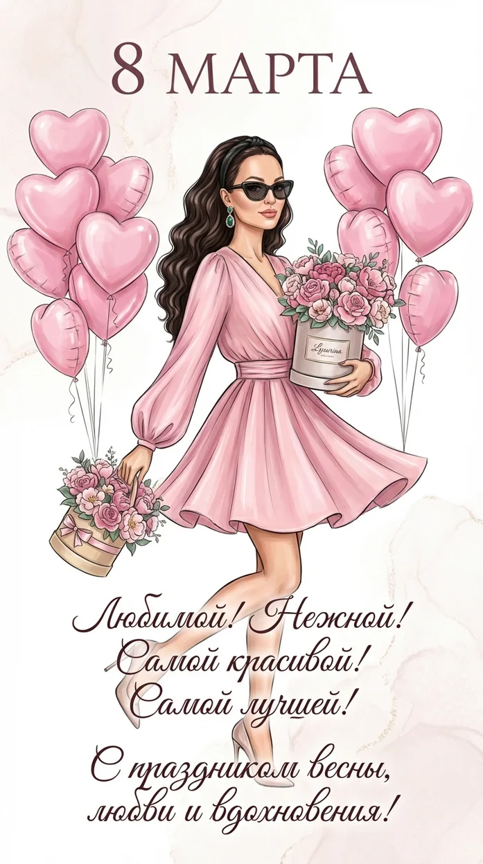 С праздником весны, любви и вдохновения! - открытка с вашим фото 