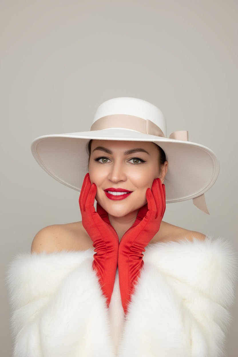 Леди в красном: мех и страсть