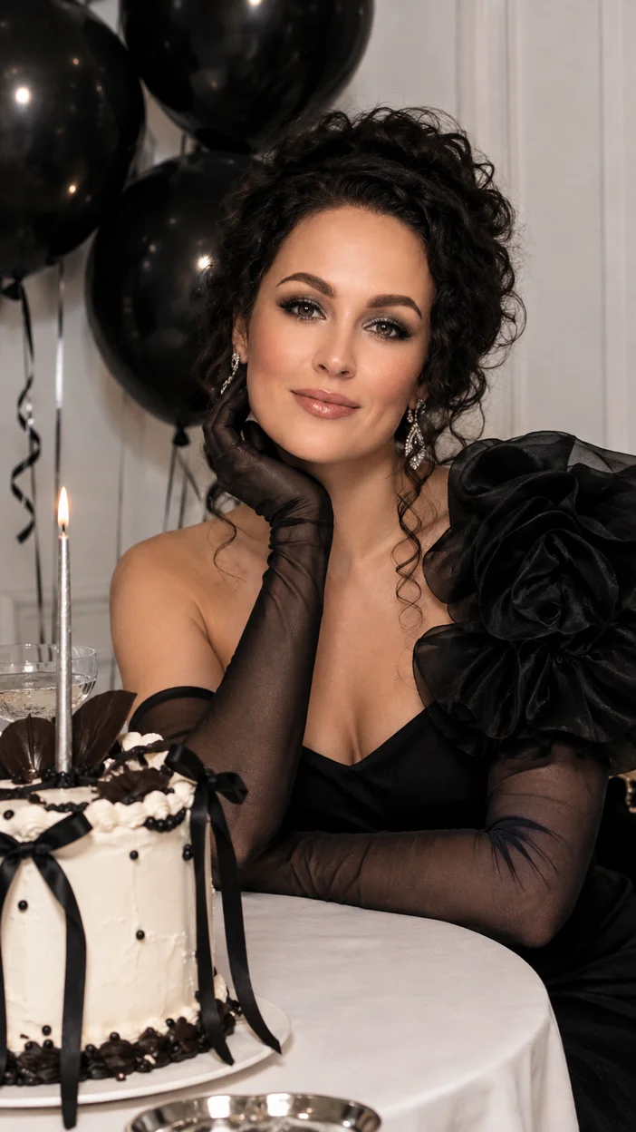 Фотосессия birthday в dark feminine винтажном гламуре
