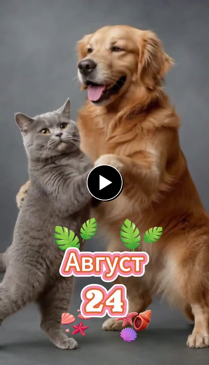 Музыкальная открытка на 24 августа