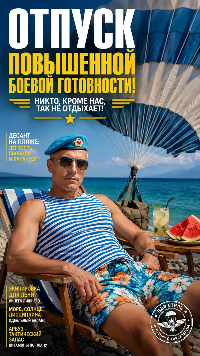Фотосессия мужчины в берете на шезлонге у моря