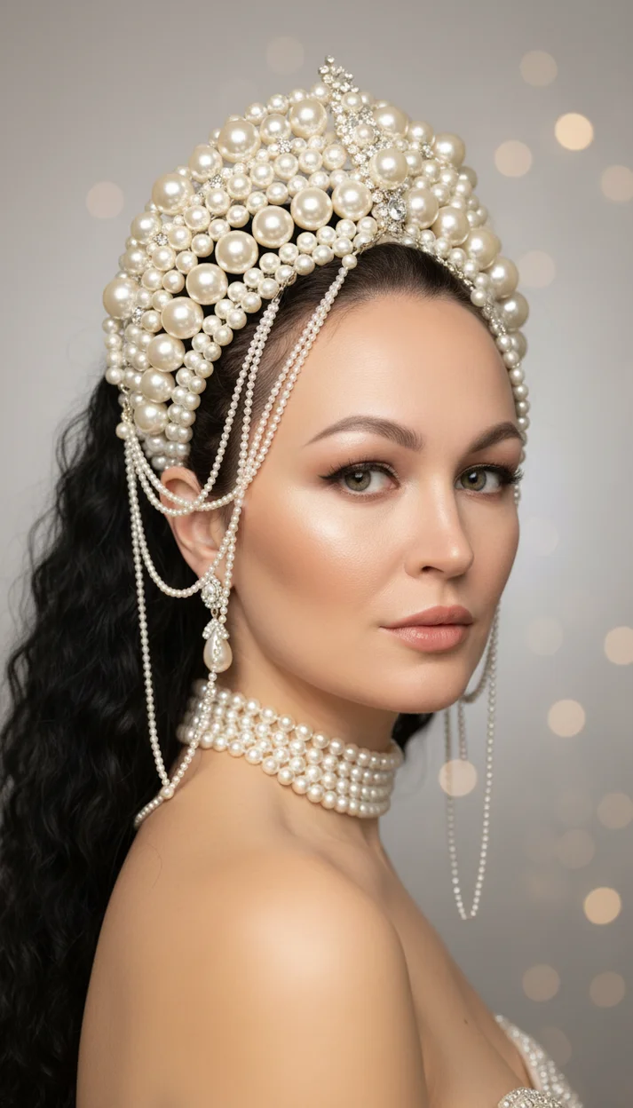 Жемчужный couture-портрет