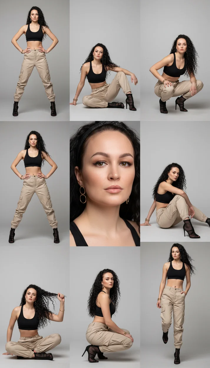 Коллаж Urban model — современная fashion-съёмка 