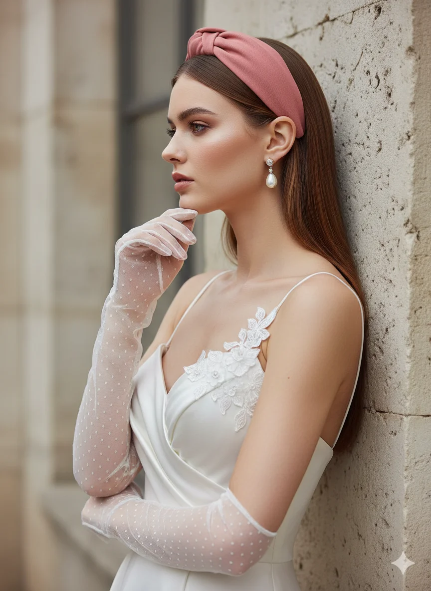 Сцена для ободка - fashion-съёмка  в стиле свадебного глянца