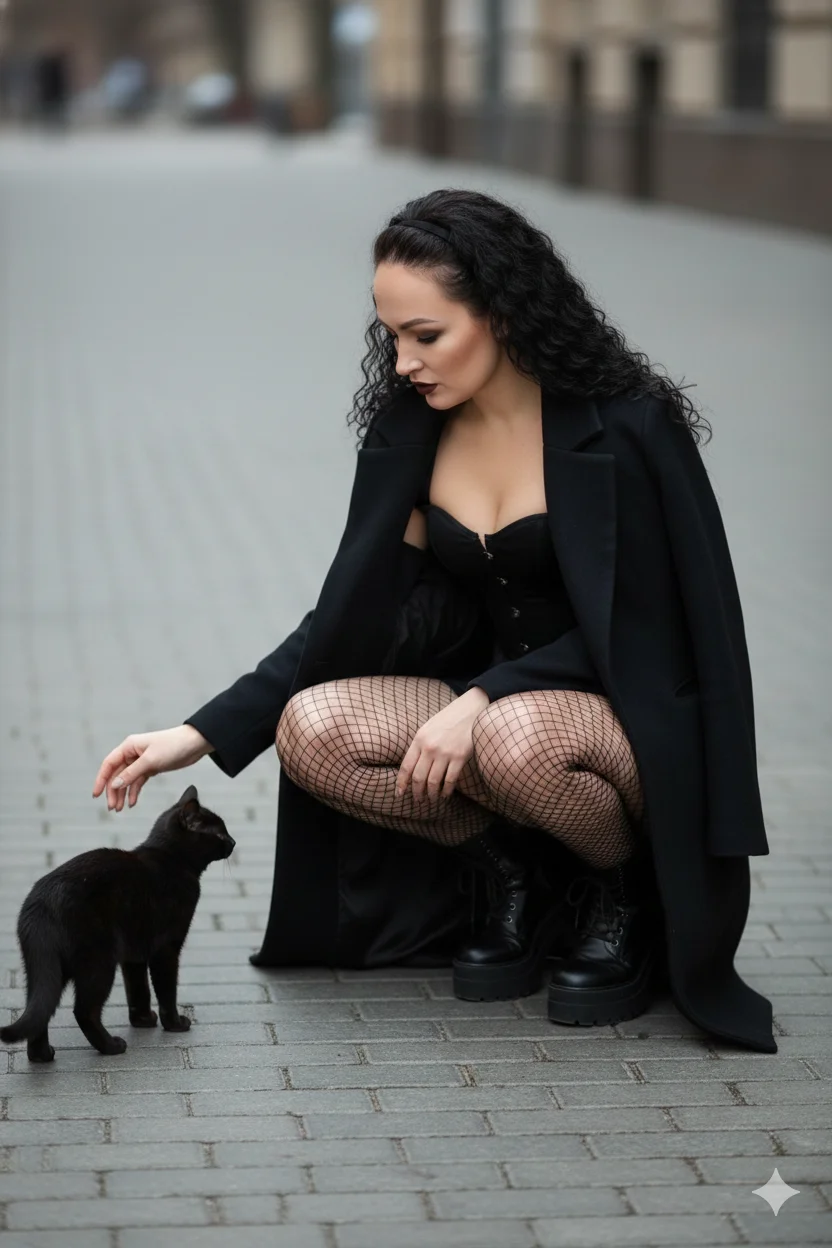 ИИ-фото — в стиле Dark Fashion