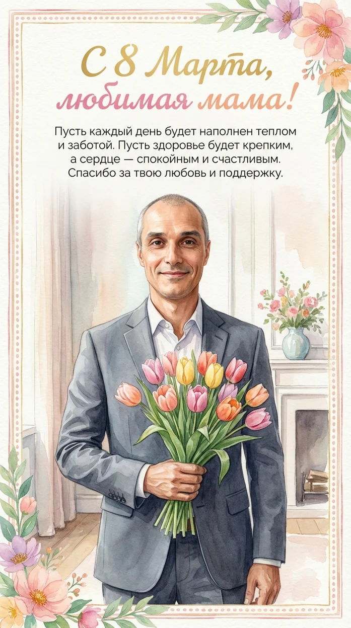 С 8 Марта, любимая мама!