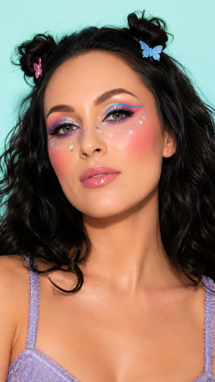 Фотосессия beauty-портрет в стиле Y2K disco glam