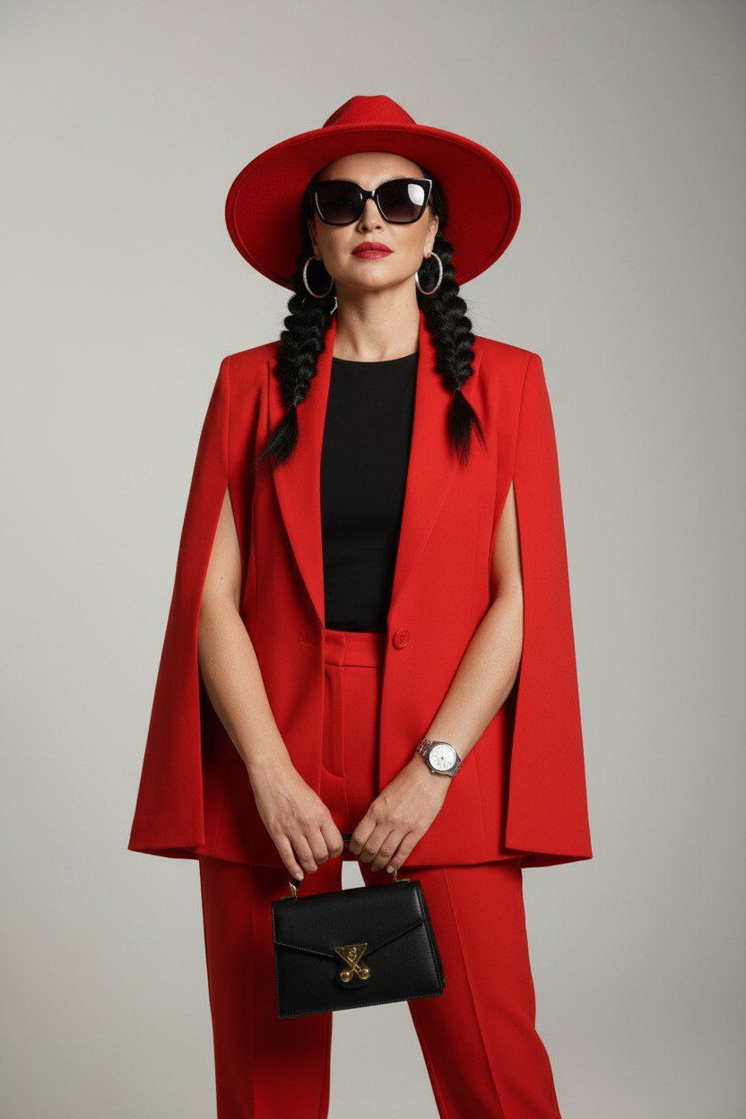 Красный акцент в большом городе