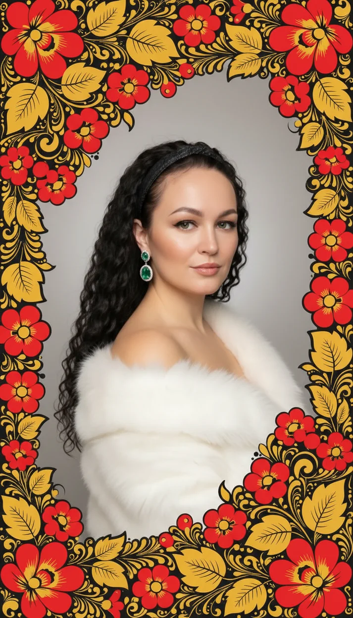 ХОХЛОМСКИЙ ЦВЕТОЧНЫЙ ОРНАМЕНТ ПОВЕРХ ФОТО