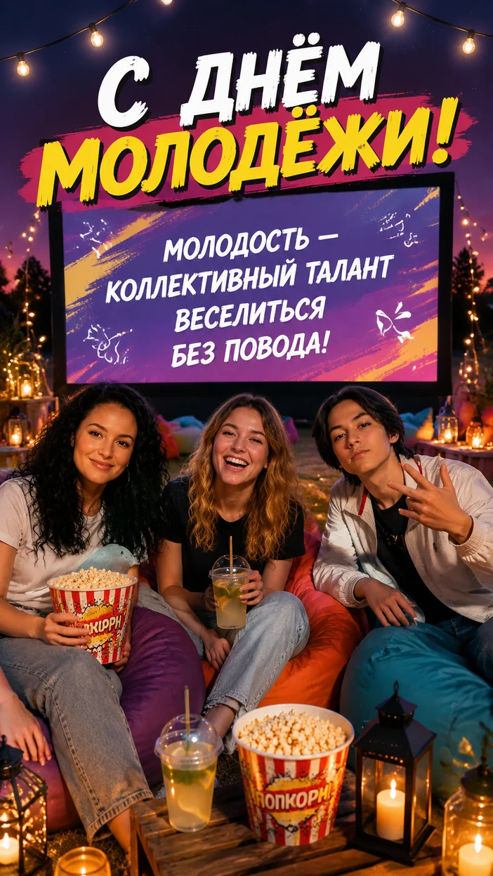 Фотооткрытка «Молодость — коллективный талант»